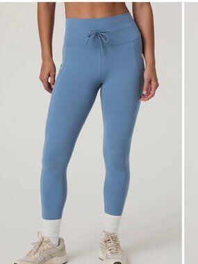 Vuori Daily Pocket Leggings Light French Blue Everyday Drawstring Size S